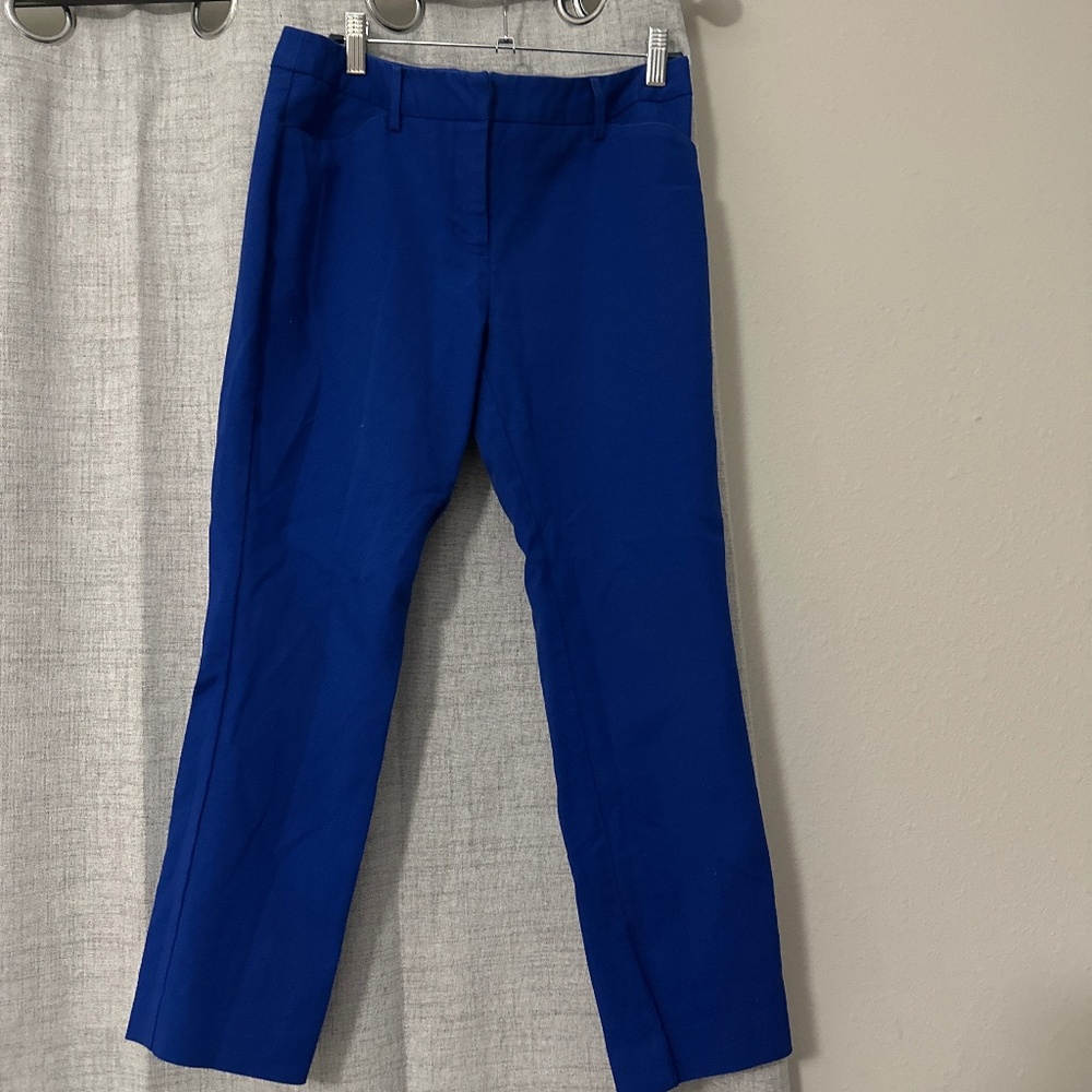 Worthington Petite Bright Blue Straight Leg Dress Pants Size 6P
